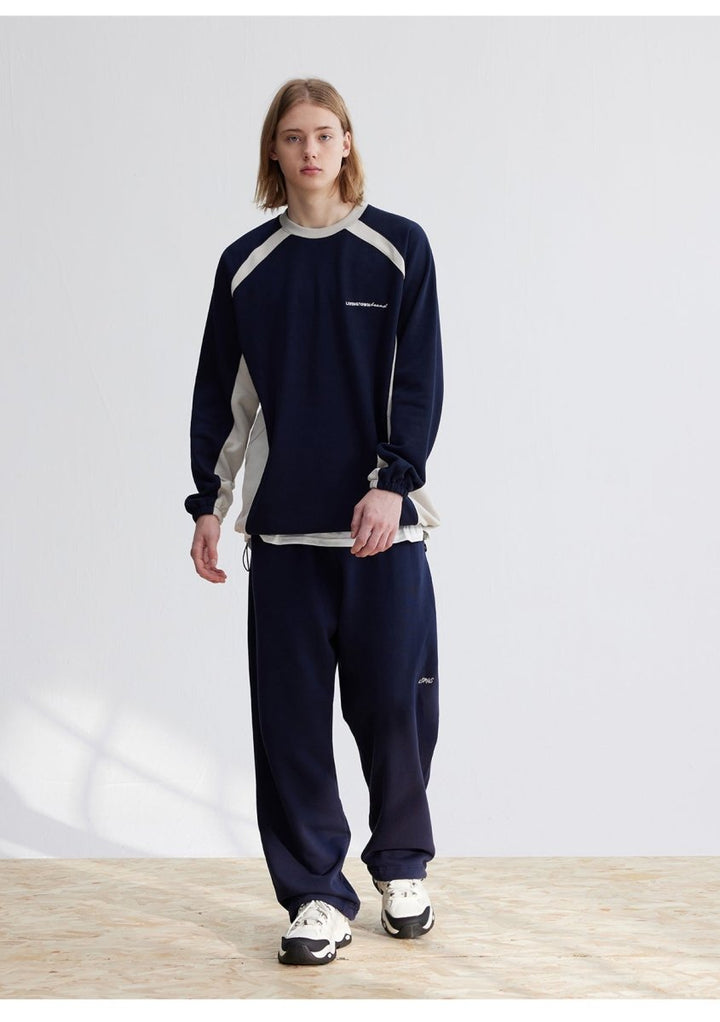 Contrast color sweatshirt N3048 - NNine