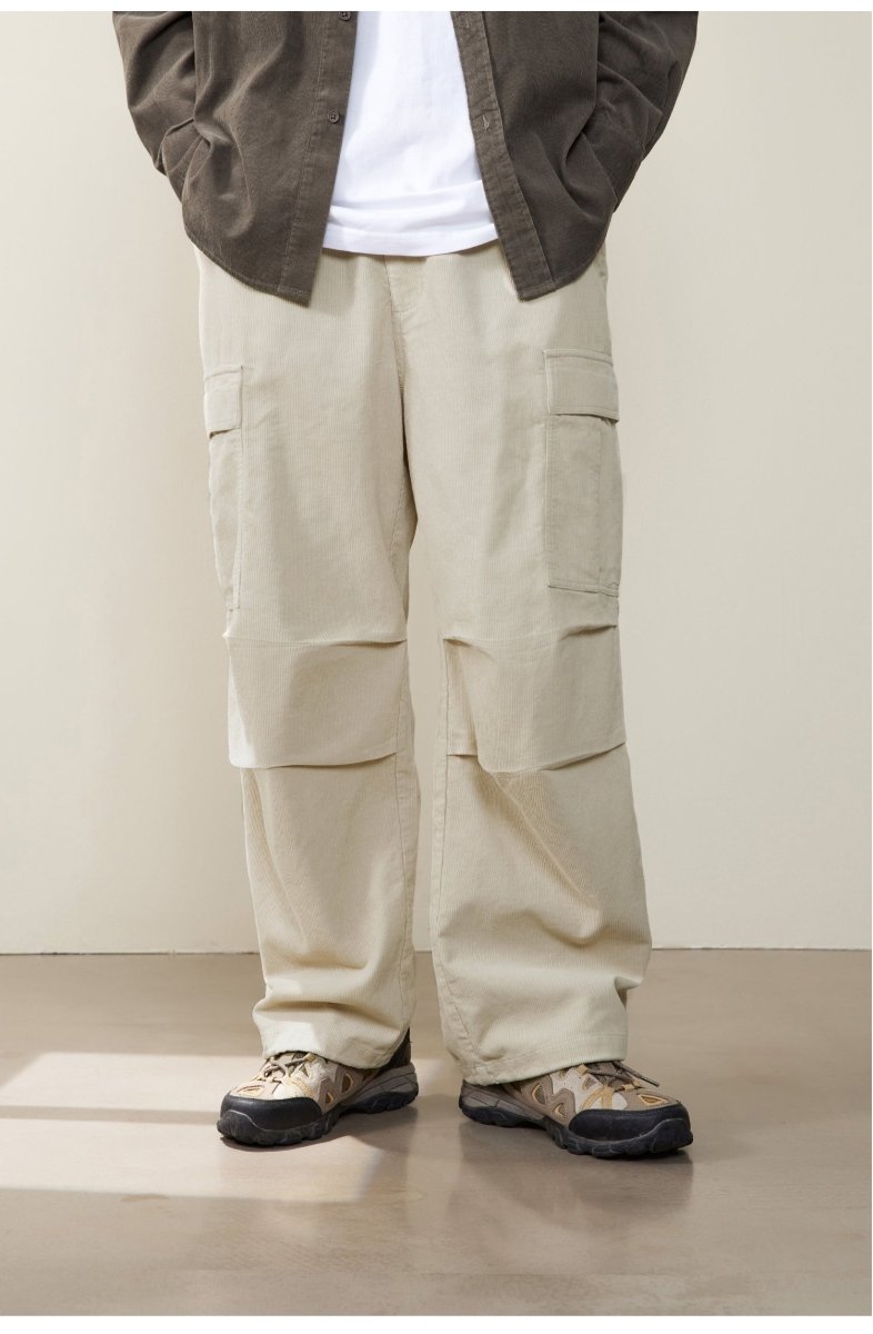 Corduroy cargo pants N2534