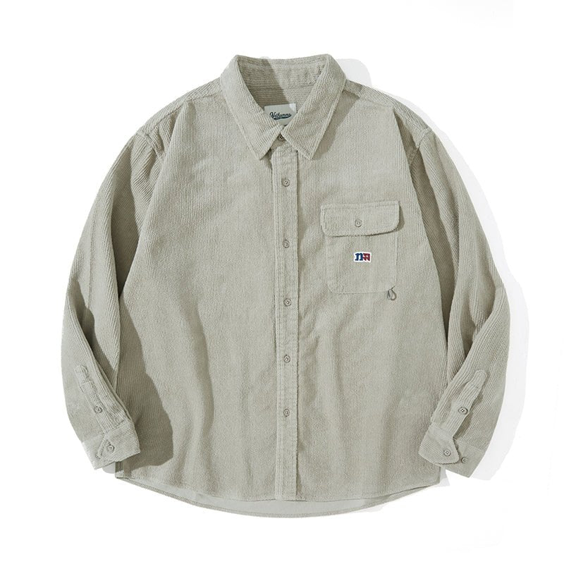 Corduroy long -sleeved shirt N2593 - NNine
