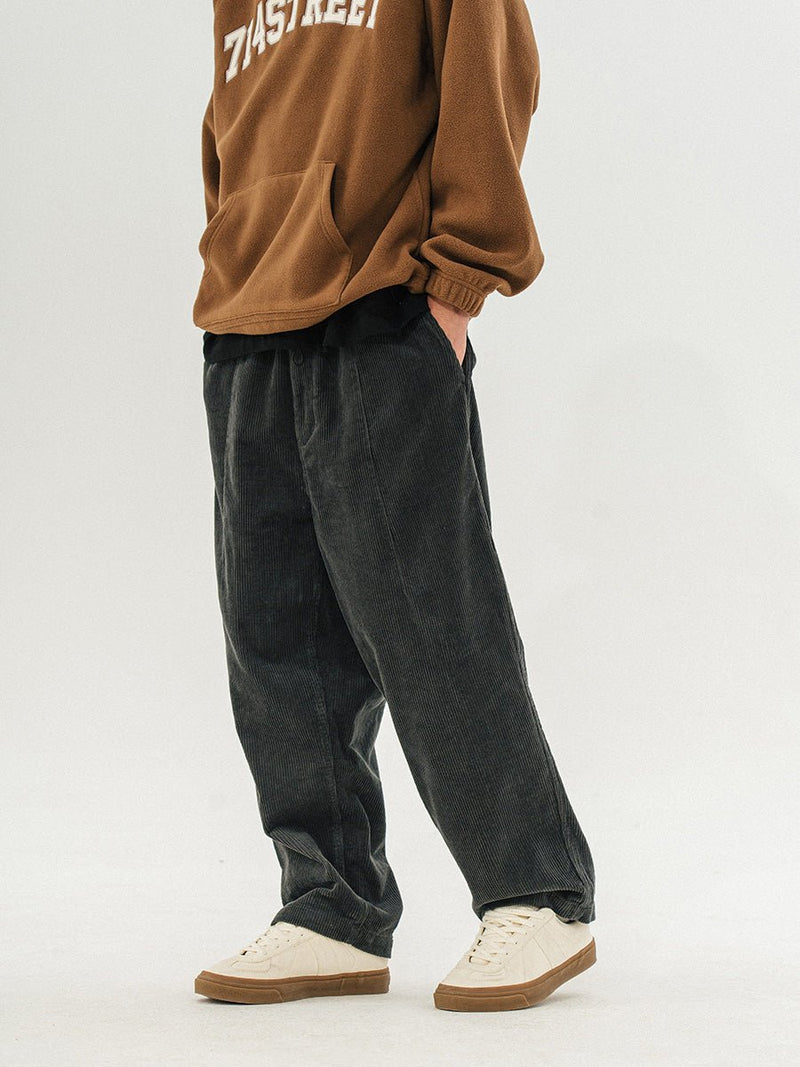 Corduroy tack straight pants N887 - NNine