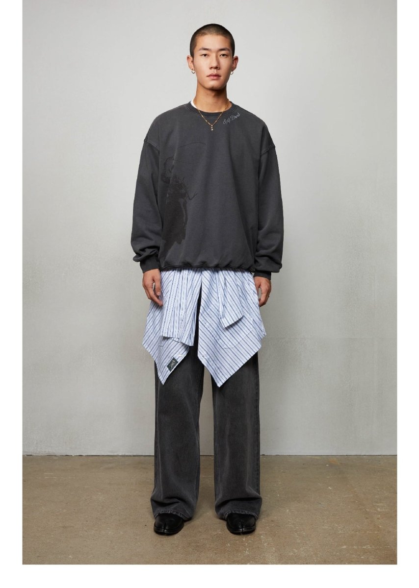 Cowboy print sweatshirt N3251 - NNine