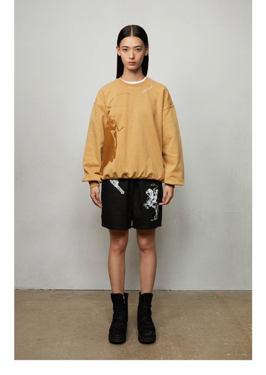 Cowboy print sweatshirt N3251 - NNine