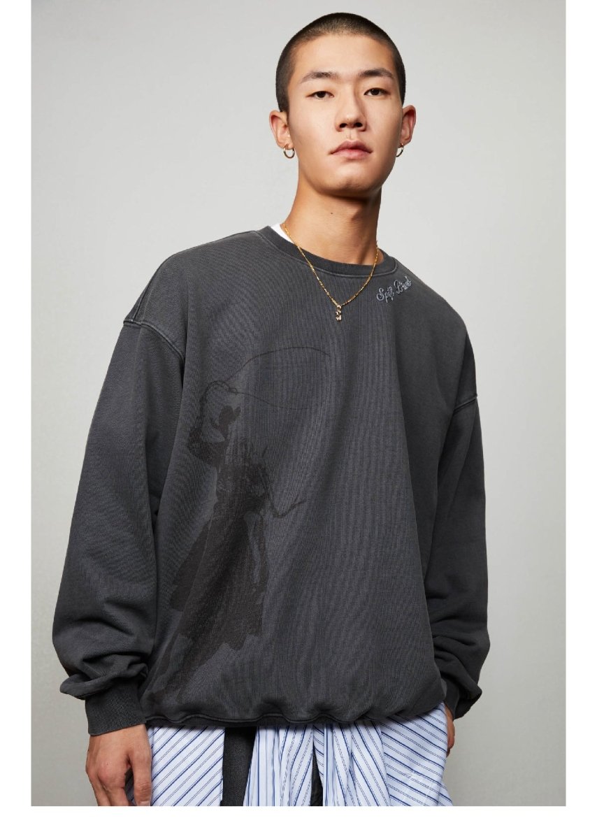 Cowboy print sweatshirt N3251 - NNine