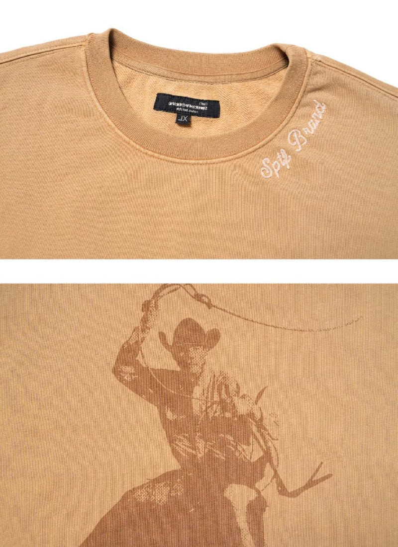 Cowboy print sweatshirt N3251 - NNine