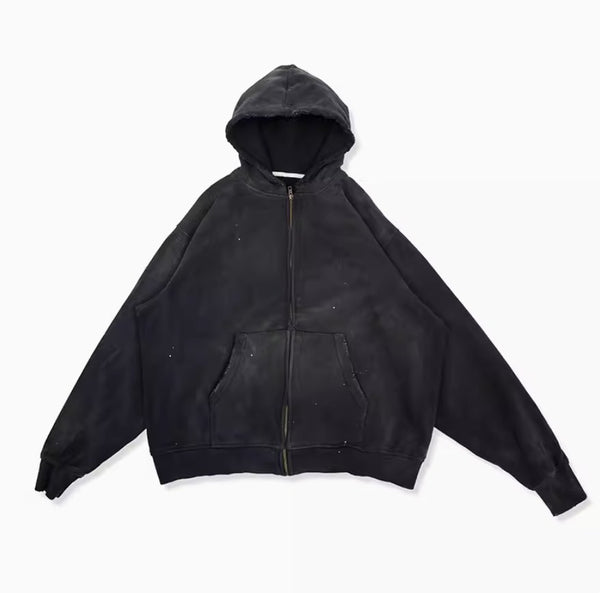 Damage processing zip hoody N3227 - NNine