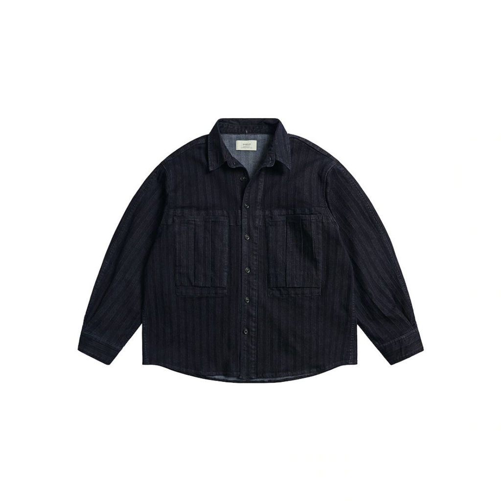 Denim striped jacket N979 – NNine