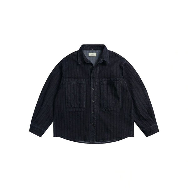 Denim striped jacket N979 - NNine