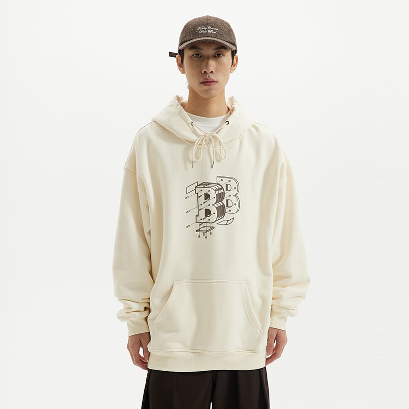 Disassembly print hoodie N1449 - NNine