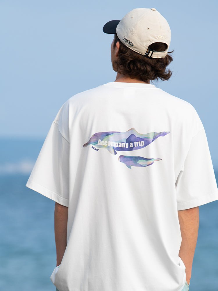 【撥水機能・速乾】Dolphinback print Tee N2315 - NNine