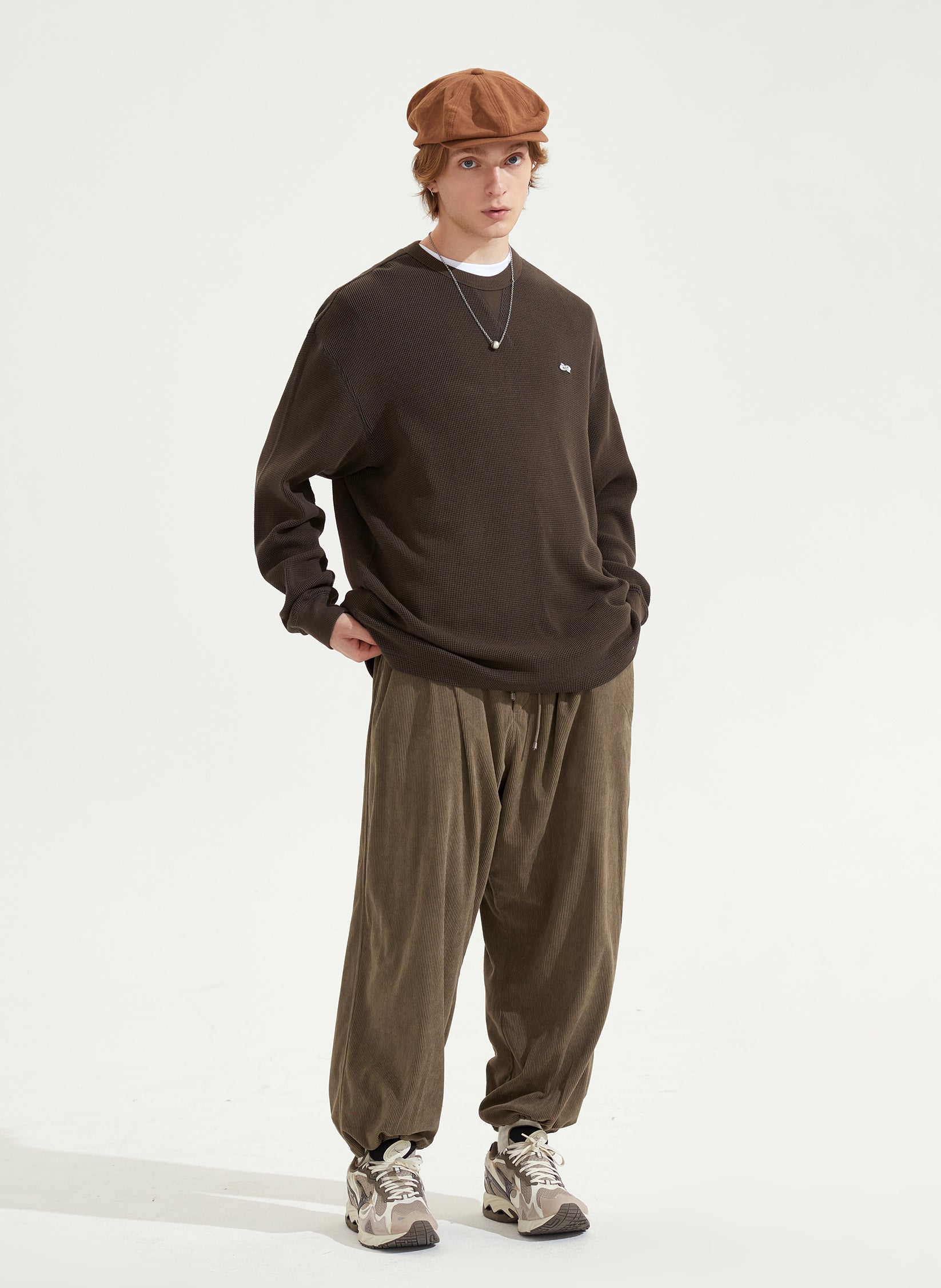 Drawstring corduroy pants N1014 - NNine