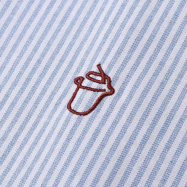 Drink stitch striped shirt　N423 - NNine
