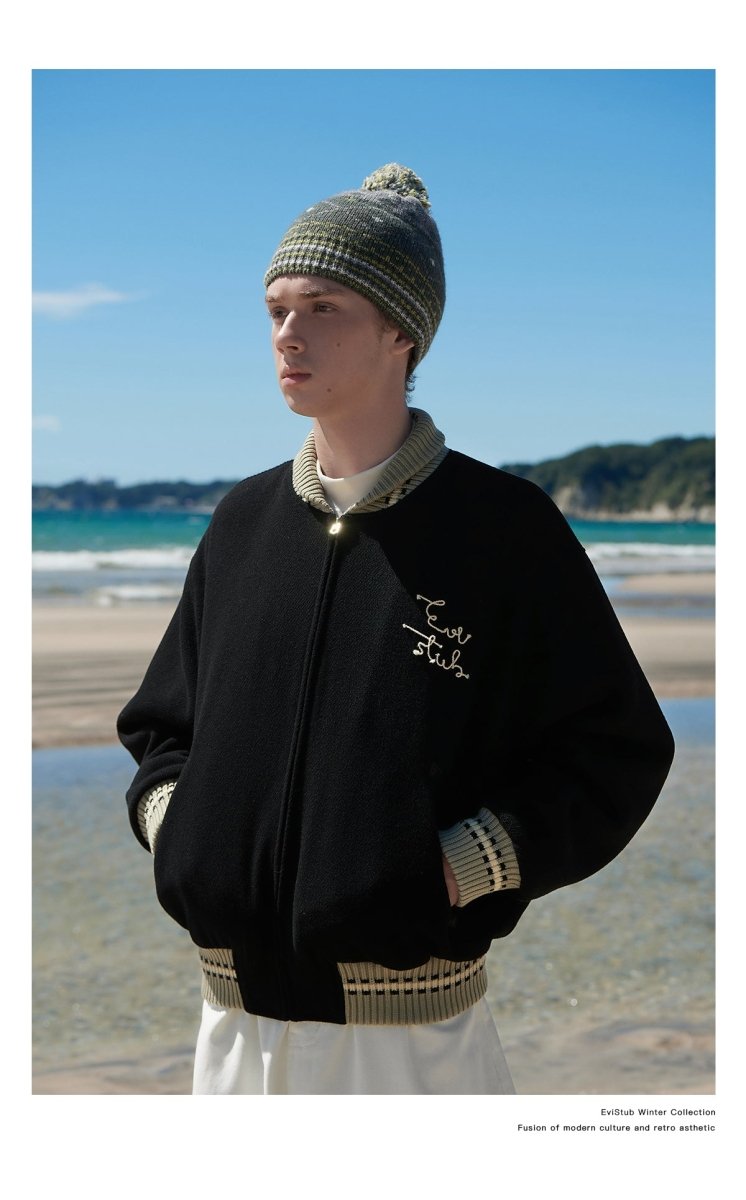 Embroidery retro zip blouson N2819 - NNine