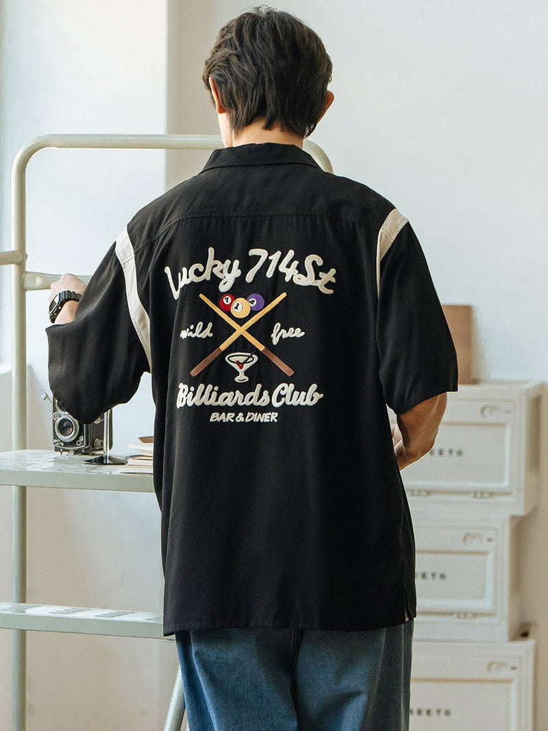 Embroidery short-sleeved shirt WN77 - NNine