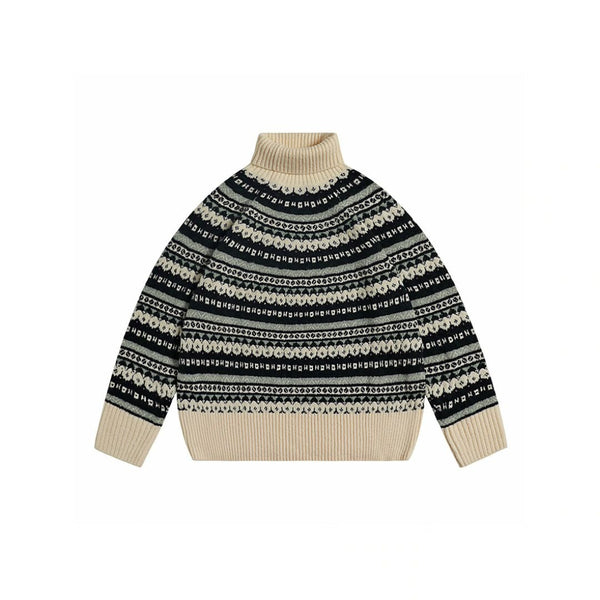 Fair Isle turtleneck knit N1306 - NNine