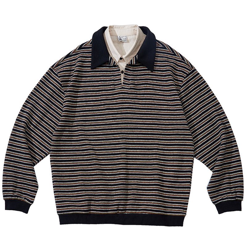 Fake layered border polo shirt N3274 - NNine