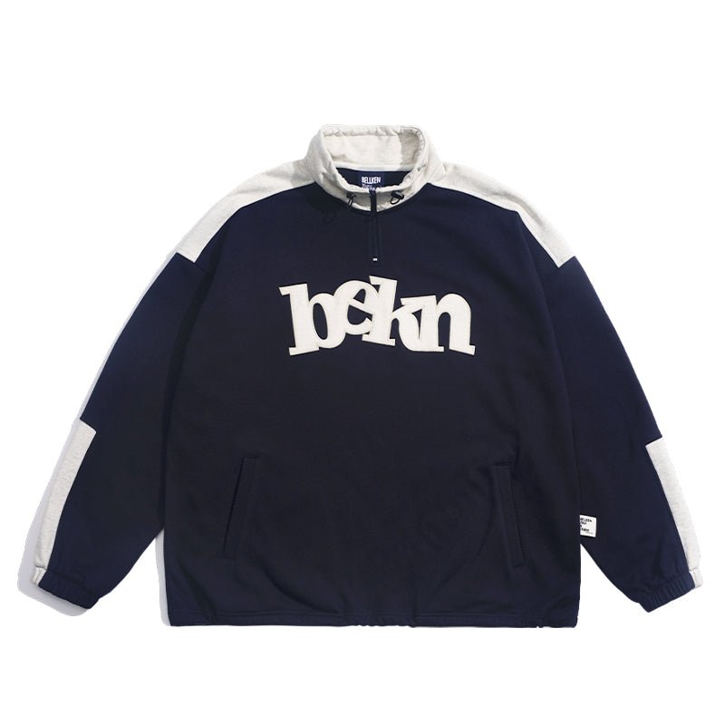 Fleece embroidery sweater WN274 - NNine