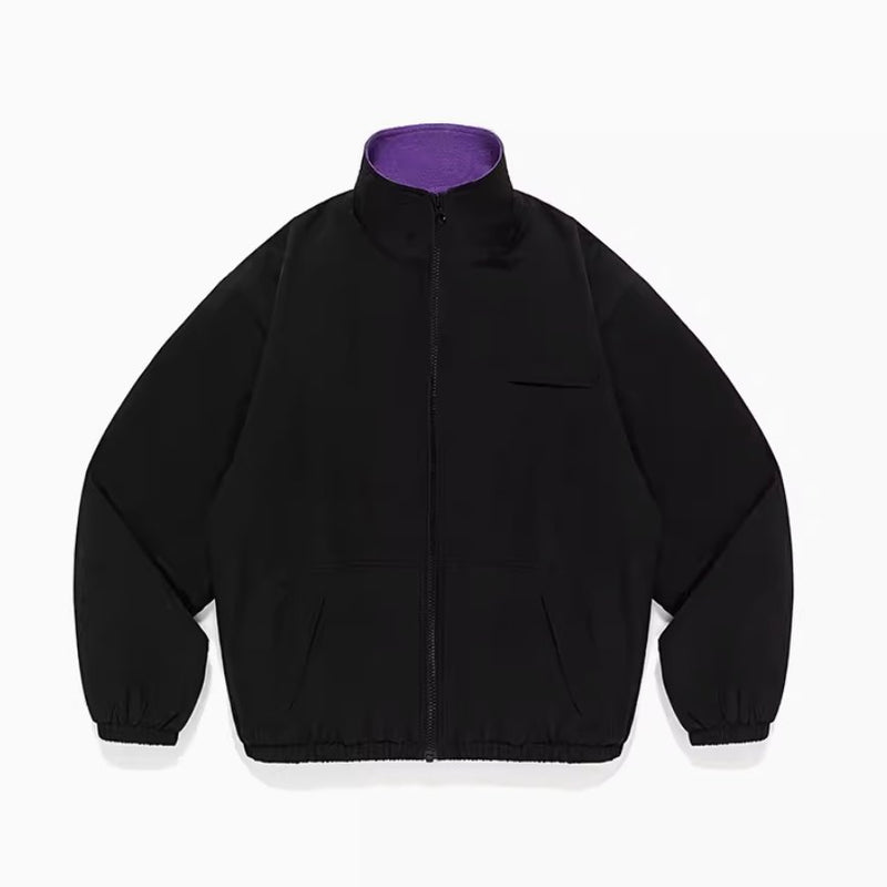 Fleece lining stand color jacket　N57 - NNine