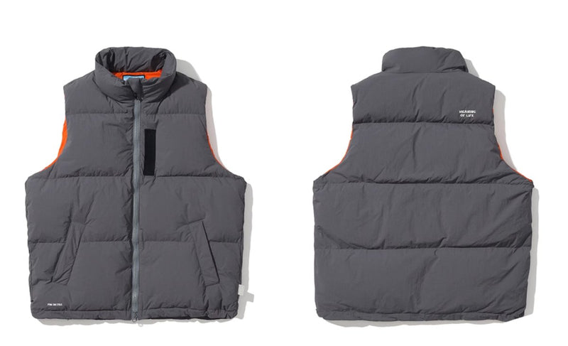 【FP650＋】Stand collar warm down vest N2857 - NNine