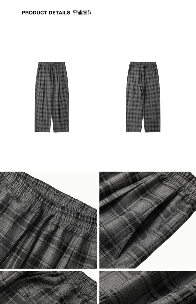 Glen Check Wide Pants　N779 - NNine