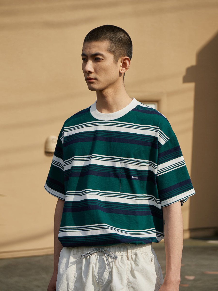 Green random border T-shirt N1994 – NNine