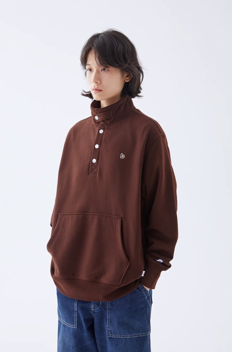 Half button sweatshirt　N55 - NNine