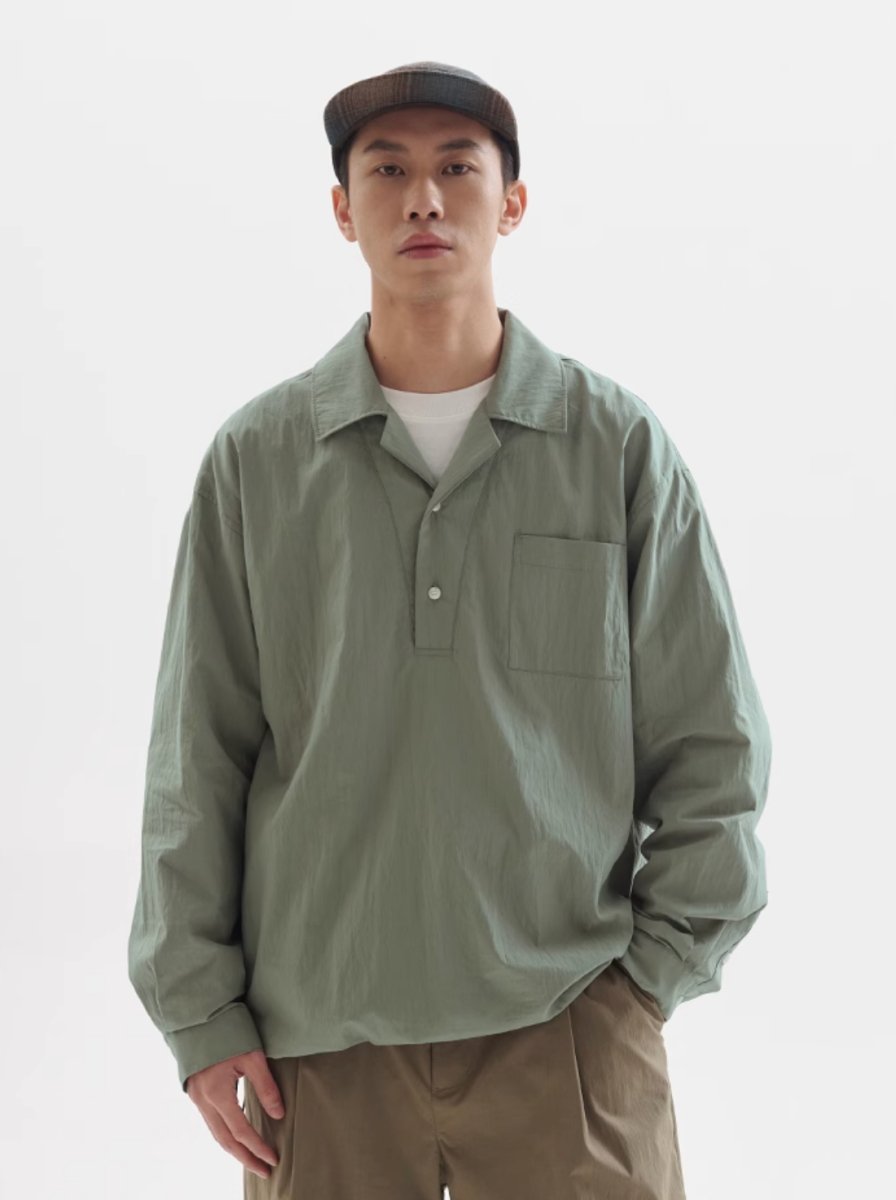 Half pullover shirt　N188 - NNine