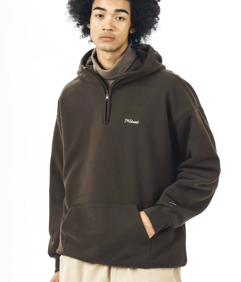 Half zip heavy weight cotton hoodie N2854 - NNine