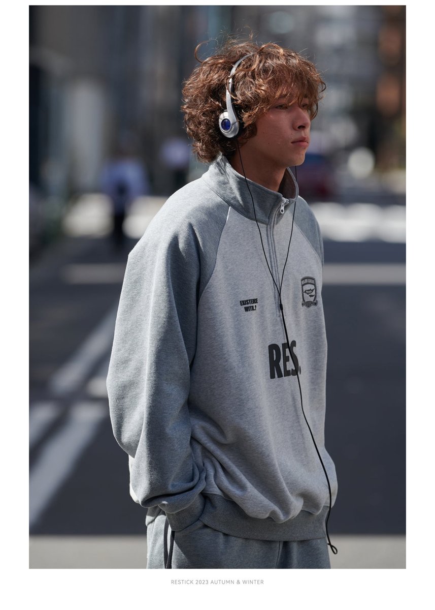 Half zip lagran sleeve sweatshirt N2580 - NNine