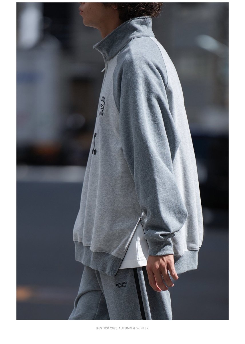 Half zip lagran sleeve sweatshirt N2580 - NNine