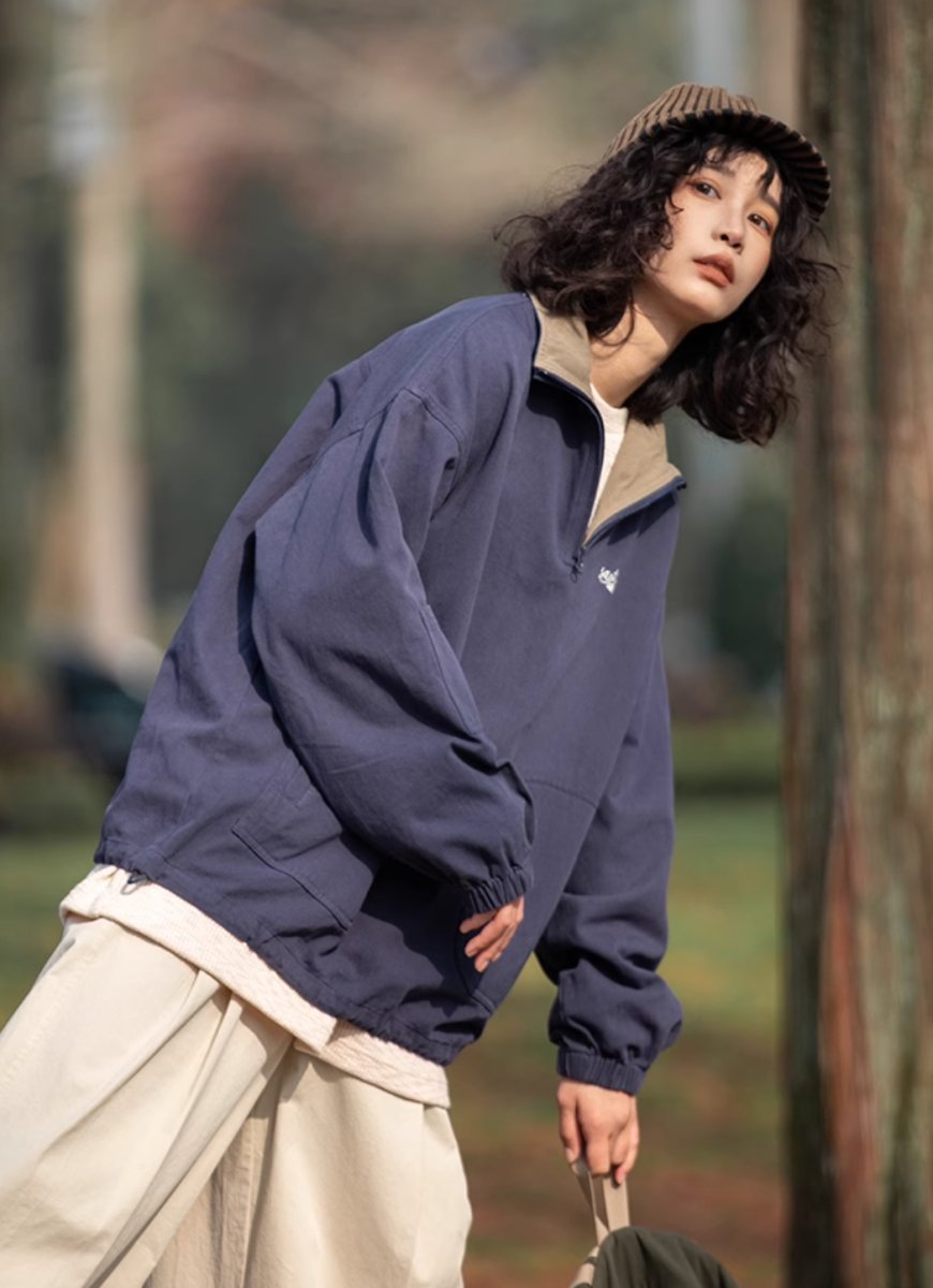 Half zip retro sports sweatshirt N3151 - NNine