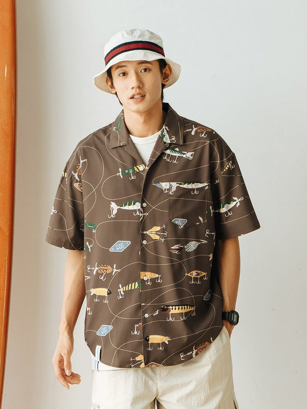 Hawaiian short sleeve beach Shirt WN84 - NNine