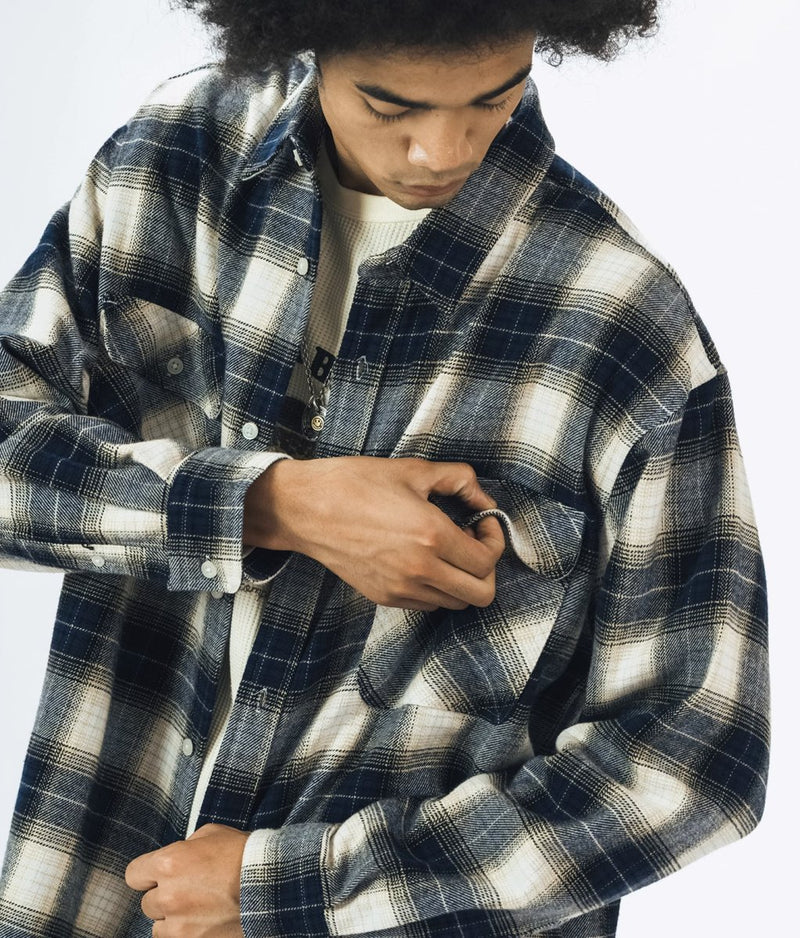 Heavy check retro shirt N2369 - NNine