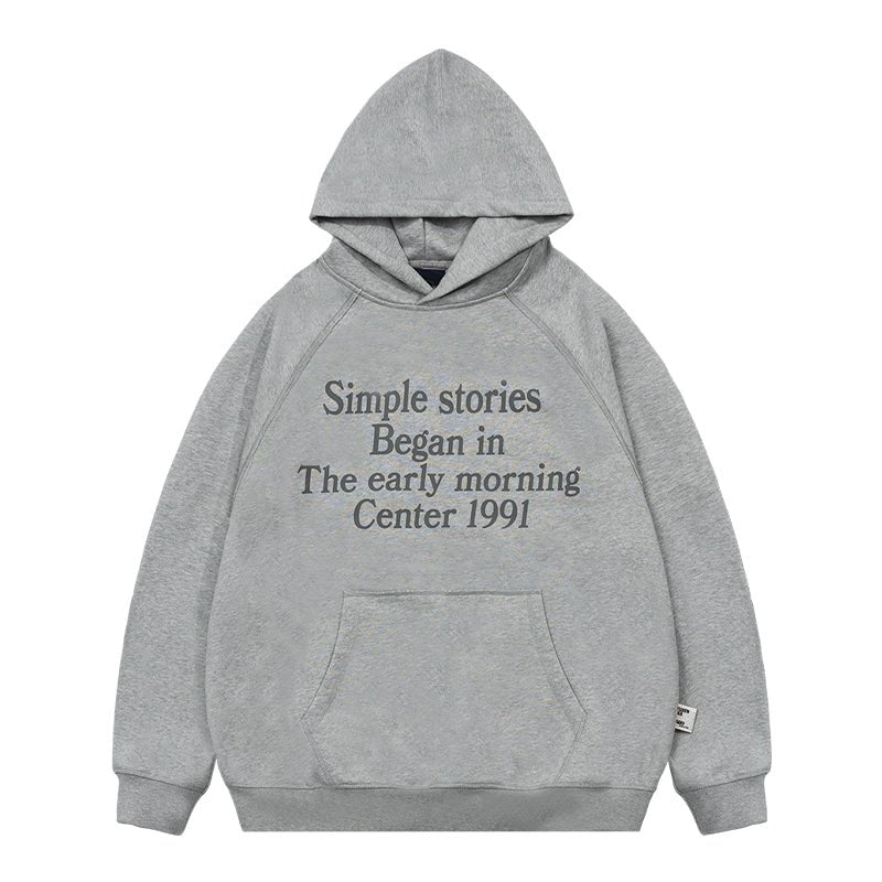 Heavy silhouette print hoodie N3140 - NNine
