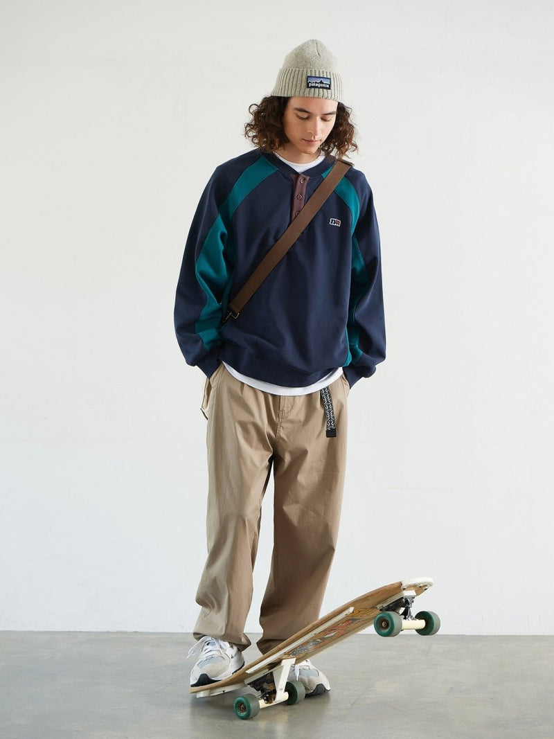 【サスティナブル素材】Henry Collar Sweat N2331 - NNine