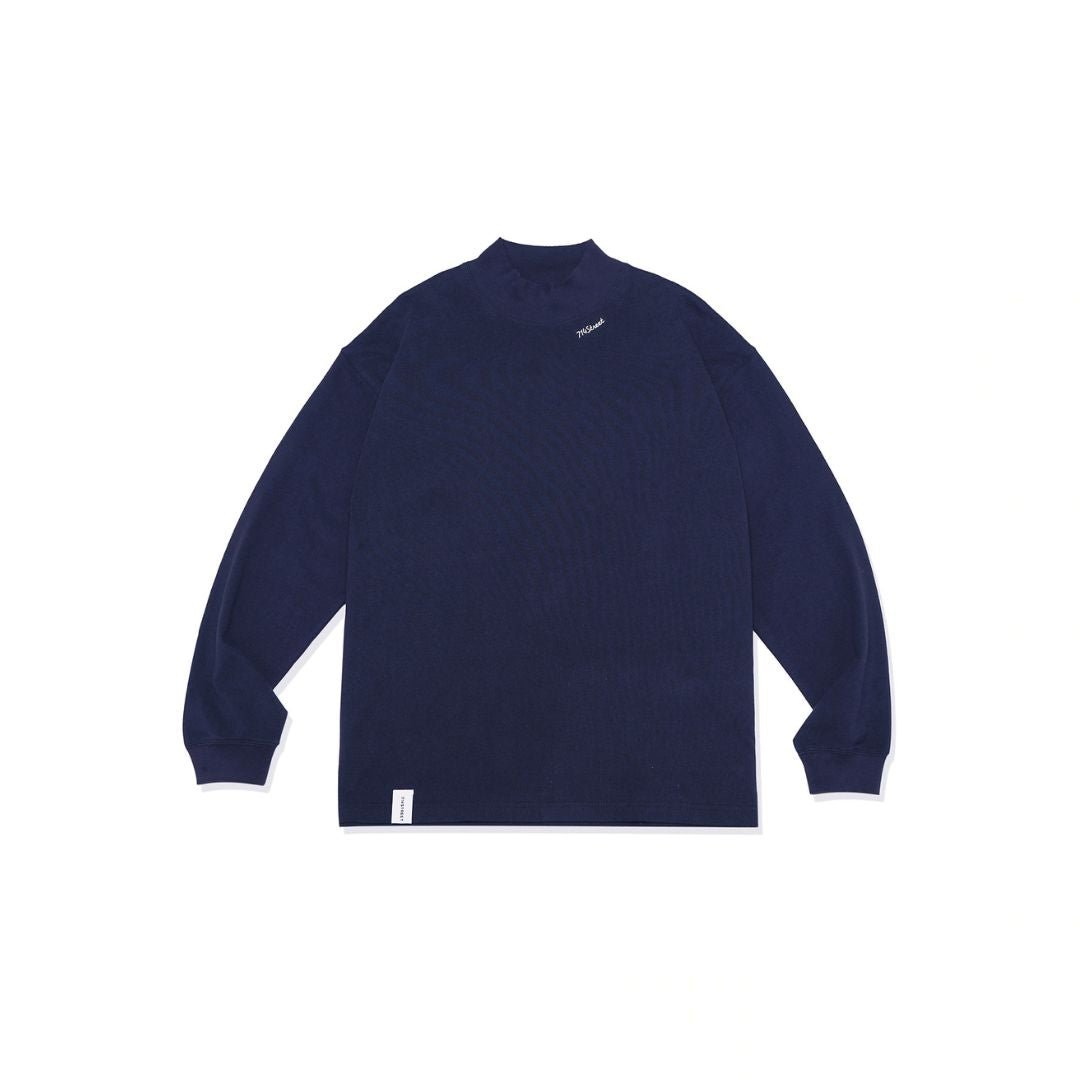 High neck logo long sleeve T-shirt　N1268 - NNine