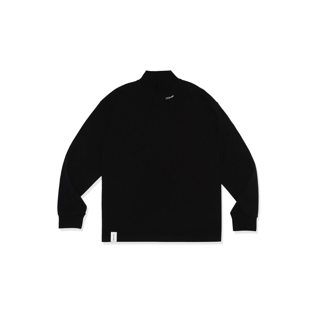 High neck logo long sleeve T-shirt　N1268 - NNine