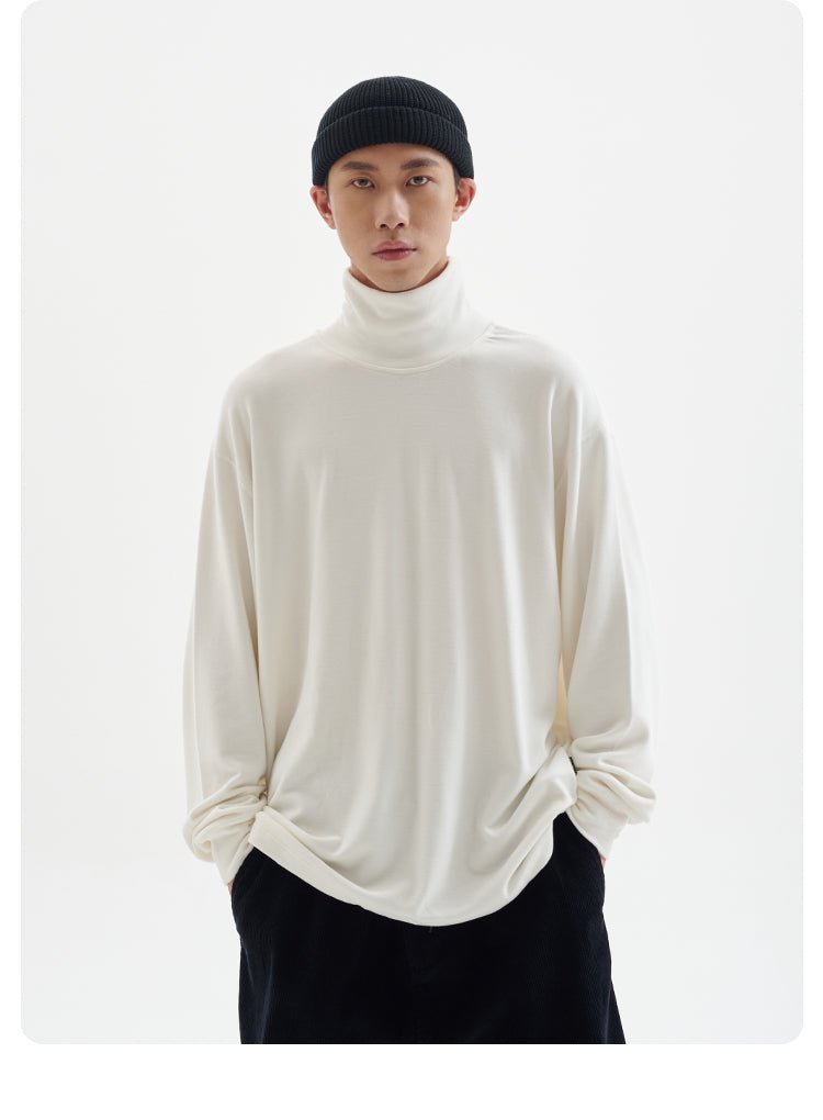 High neck long -sleeved T -shirt N2644 - NNine