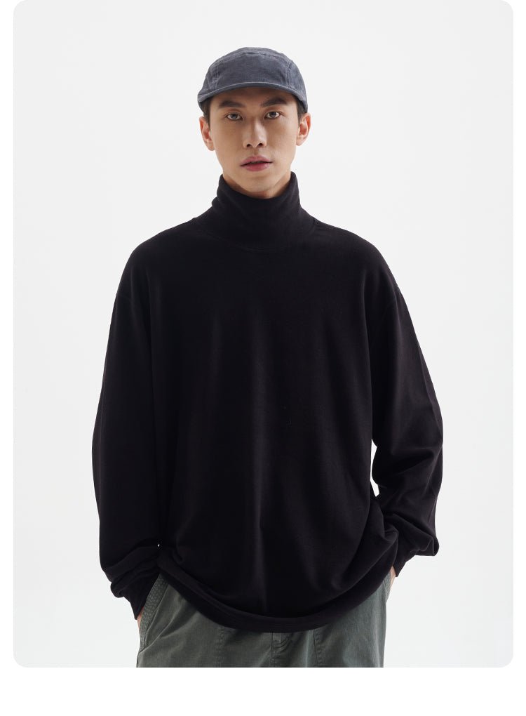 High neck long -sleeved T -shirt N2644 - NNine