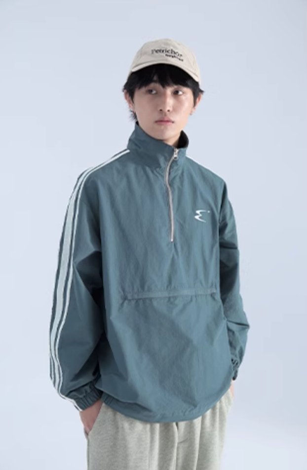 Kangaroo Pocket Half Zip Pullover N22 - NNine