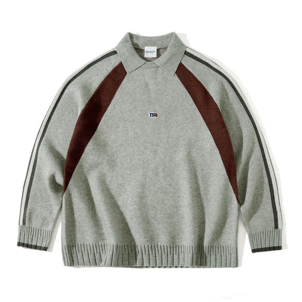 【アンゴラニット】Knit polo sweater N2604 - NNine