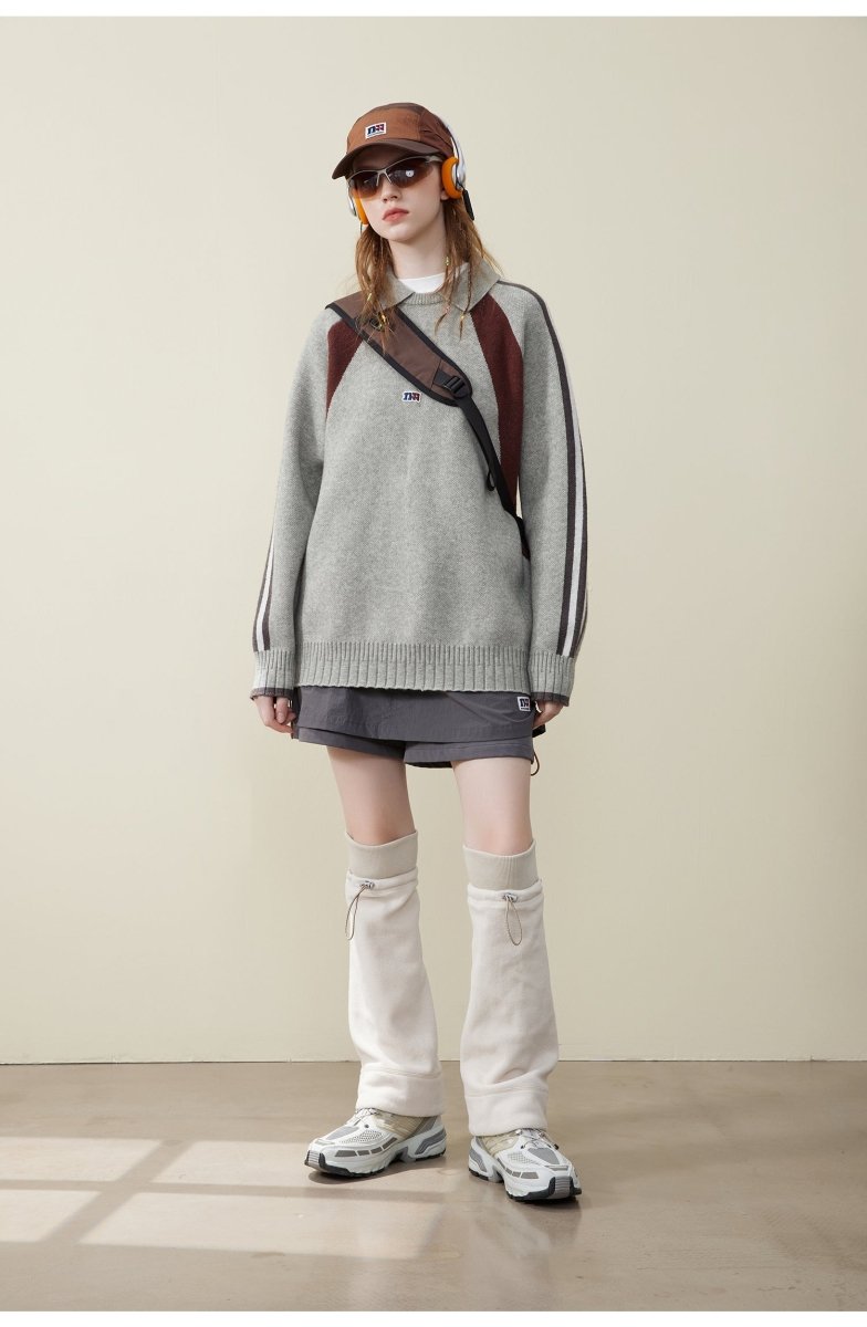 【アンゴラニット】Knit polo sweater N2604 - NNine