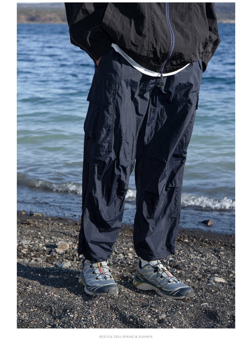 LIGHTWEIGHT NYLON CARGO PANTS　N3267 - NNine