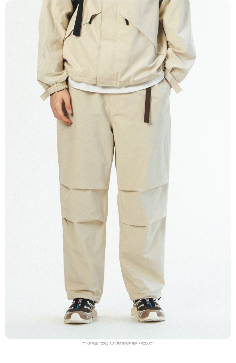 【表面撥水・裏起毛】Lining free sparchute pants N2721 - NNine