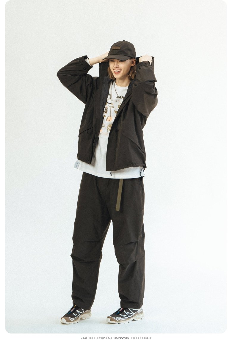 【表面撥水・裏起毛】Lining free sparchute pants N2721 - NNine