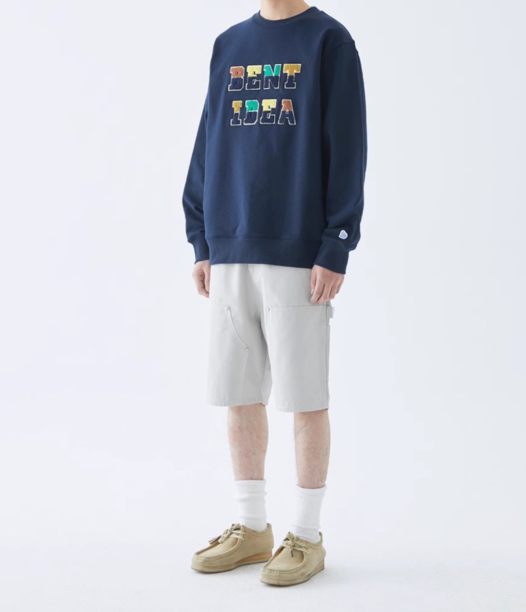Logo embroidery sweatshirt N3038 - NNine