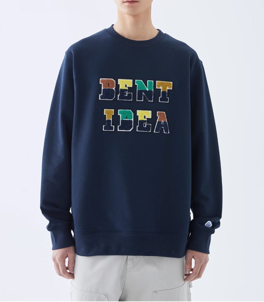 Logo embroidery sweatshirt N3038 - NNine