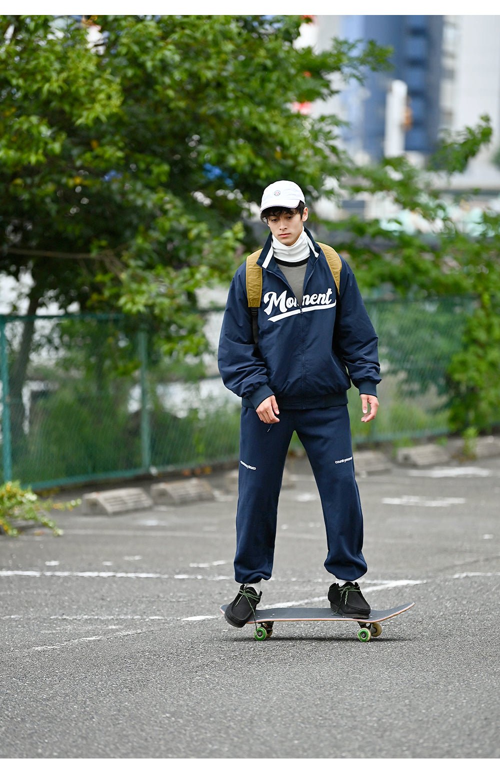 Logo ribbed sweat pants　N844 - NNine