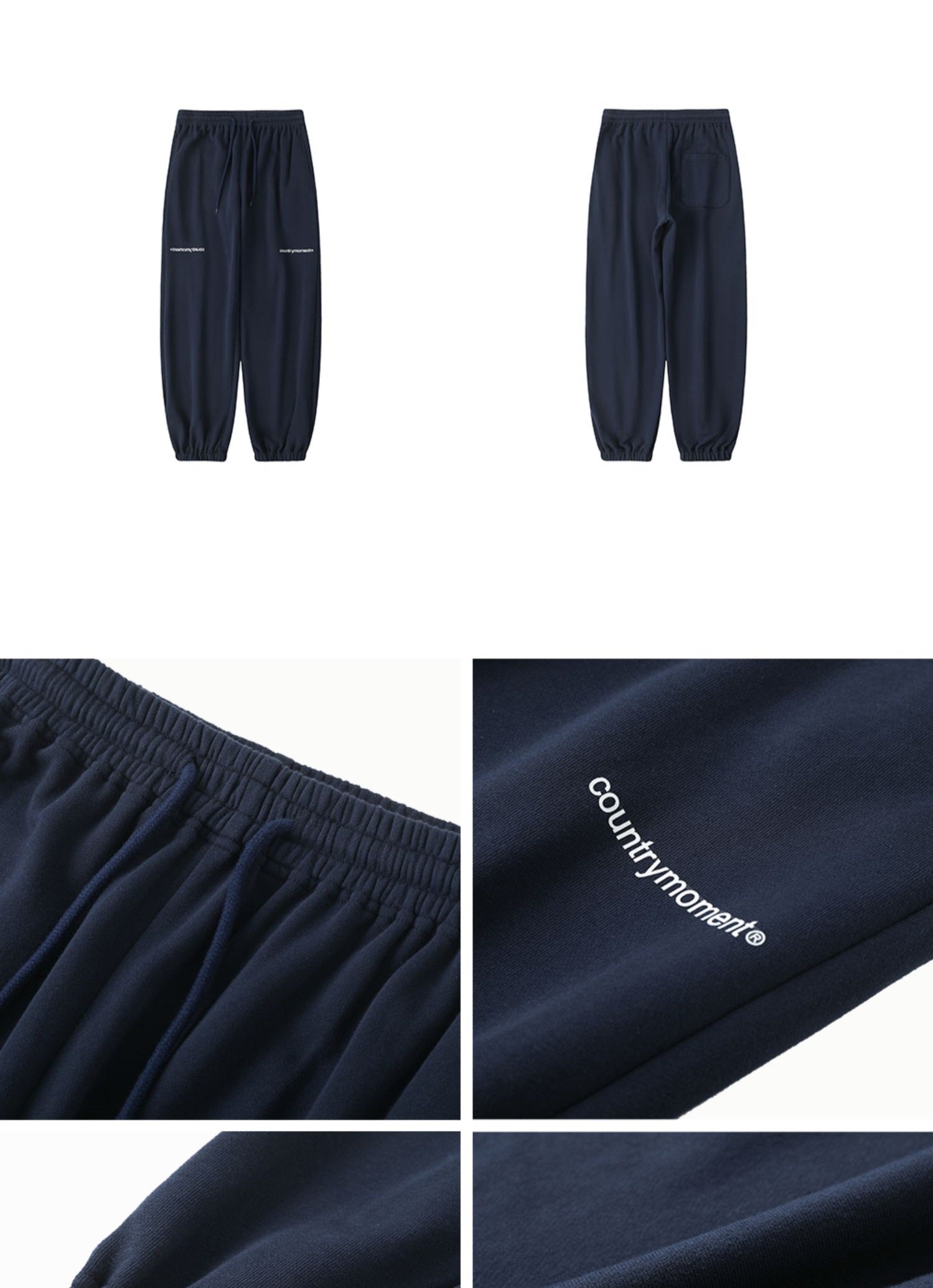 Logo ribbed sweat pants　N844 - NNine
