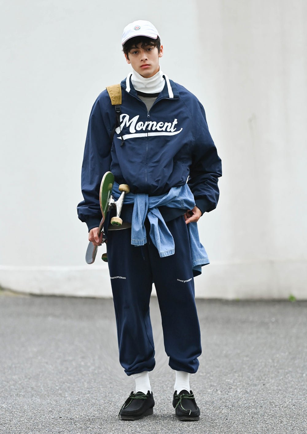 Logo ribbed sweat pants　N844 - NNine