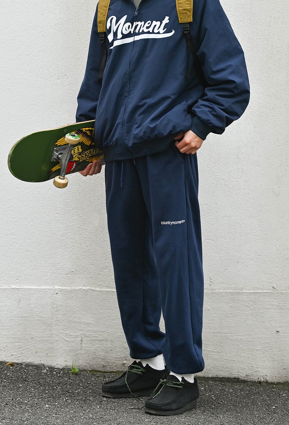 Logo ribbed sweat pants　N844 - NNine